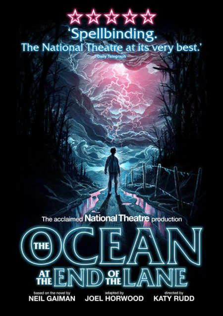 The Ocean at the End of the lane. From the imagination of Neil Gaiman, best-selling author of Coraline, Good Omens and The Sandman